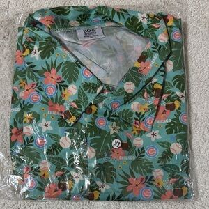 Chicago Cubs Floral Hawaiian Shirt